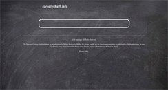 Desktop Screenshot of cornelyshaff.info